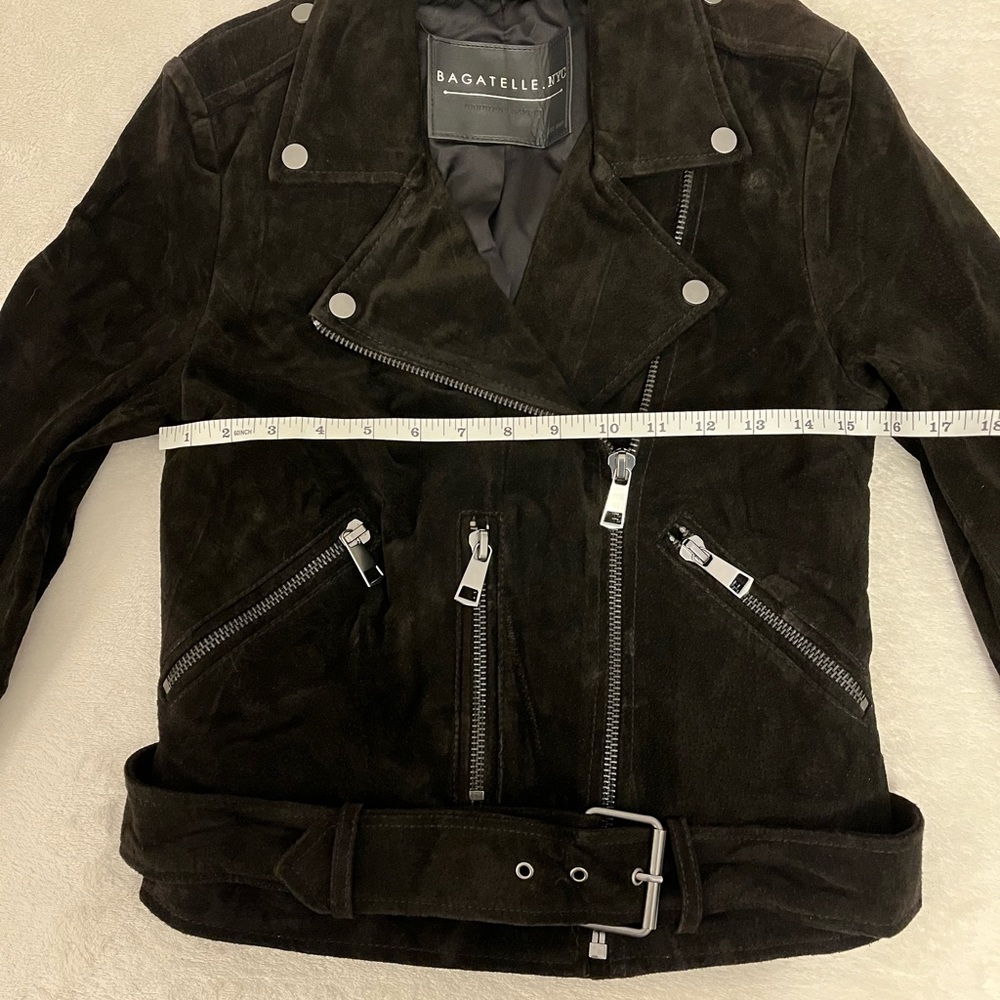 Black Suede Moro Jacket Bagatelle NYC - Picture 7 of 9